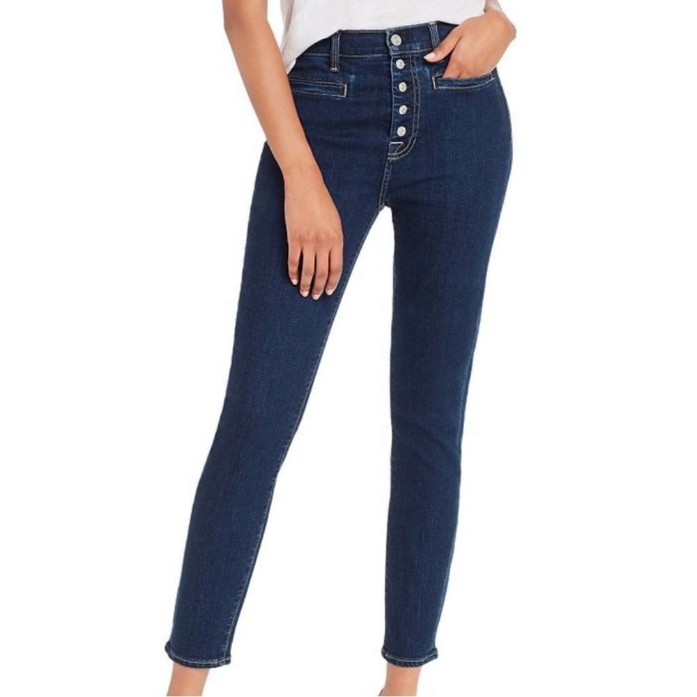7 For All Mankind - B(air): The High Waist Ankle Skinny Jeans